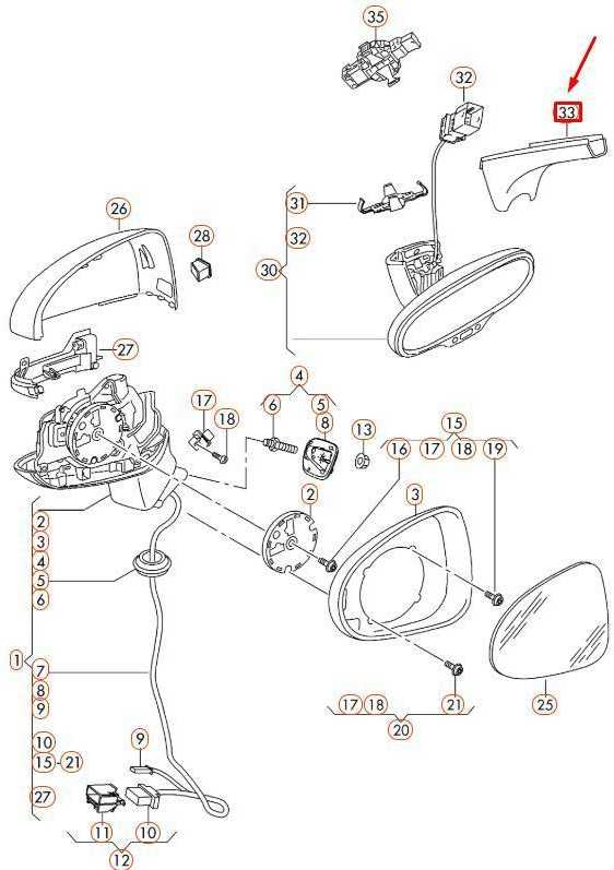 VAG AUDI A3 S3 Sportback Lim. Quattro. Kabelio kreipiančioji apdaila 8T0857593ABEP5 Originali