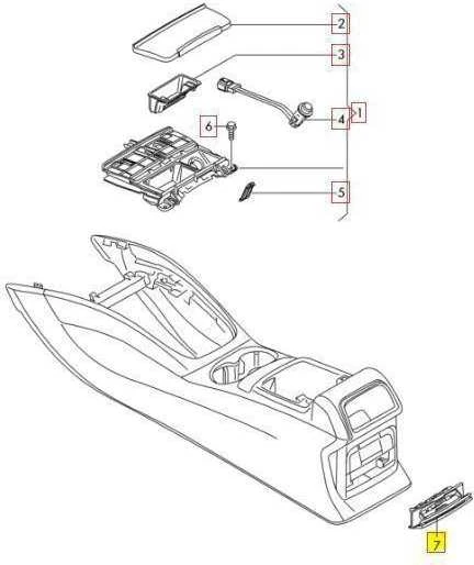 VAG AUDI A4 08-16 A5 08-16 Q5 09-16 galinė centrinė konsolė peleninė originali 8K0857961