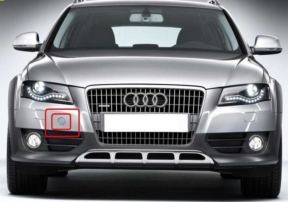 VAG AUDI A4 8K ALLROAD 09-16 priekinio bamperio vilkimo kablio dangtelis originalus 8K0807241D