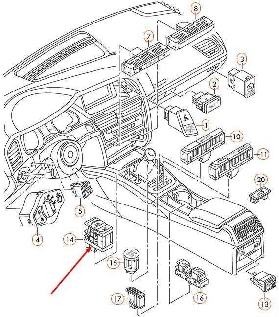 VAG AUDI A4 A5 (2007-2012) Stovėjimo stabdžio mygtuko jungiklis originalus 8K2927225EWEP