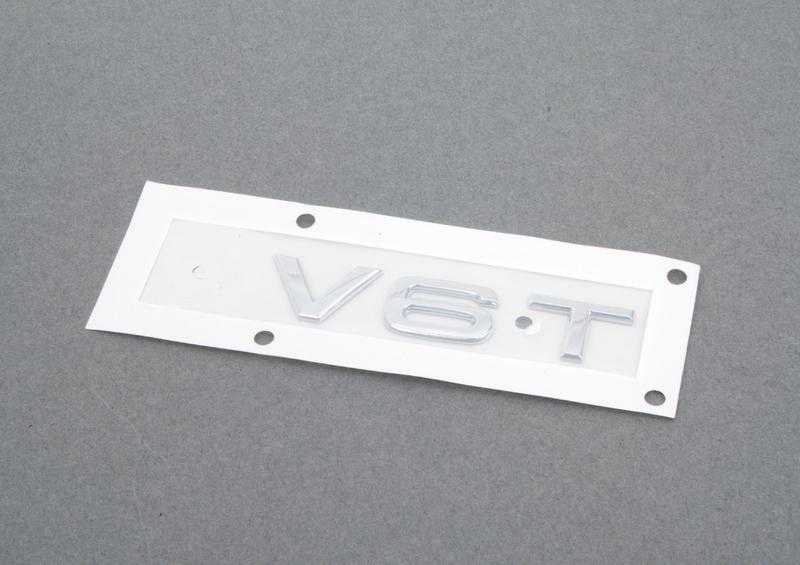 VAG AUDI A4 A5 A5 A6 A6 A7 Q5 Q7 priekinio sparno chromuotas ženkliukas su emblema V6T originalus 8K0853601