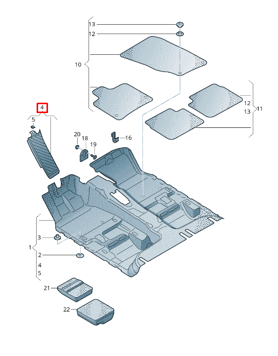 VAG Audi A4 A5 Q5 Originalus 8K28647774PK