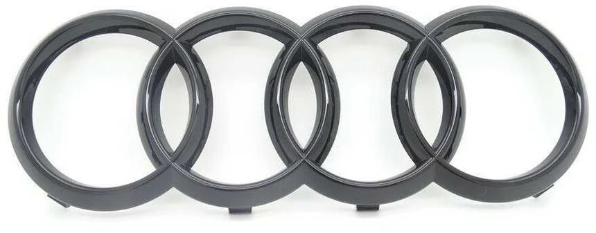 VAG Audi A4 A6 A6 A7 Q3 Q5 Q7 Emblema Žiedai Logotipas Ženklas Grotelės Juoda 4H0853605BT94 Originali