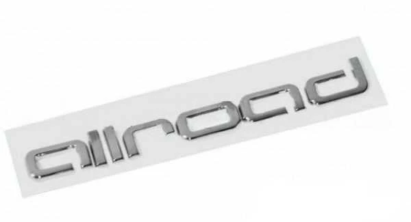 VAG AUDI A4 A6 A6 ALLROAD QUATTRO Galinis chromuotas Allroad ženkliukas originalus 8K9853735A2ZZ