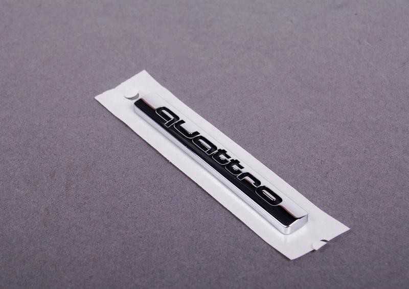 VAG "Audi A4 A6 A8 Quattro" galinė vardinė lentelė, užrašas, emblema 4B0853737D2ZZ originali