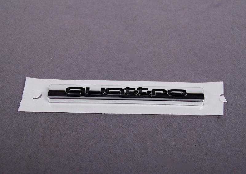 VAG "Audi A4 A6 A8 Quattro" galinė vardinė lentelė, užrašas, emblema 4B0853737D2ZZ originali