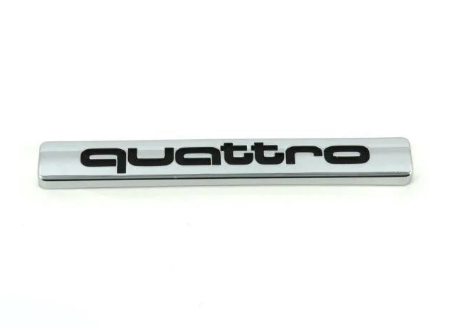 VAG "Audi A4 A6 A8 Quattro" galinė vardinė lentelė, užrašas, emblema 4B0853737D2ZZ originali