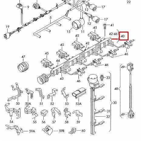 VAG AUDI A4 adapterio kabelio jungtis originali 03G971033L