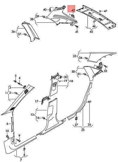 VAG AUDI A4 Avant S4 quattro RS4 8W2 8W5 8WC 8WD 8WH Užpakalinio ketvirčio apdailos laikiklis kairėje pusėje originalus 8W9868953DT4