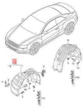 VAG Audi A4 Avant S4 Ratų Apdailos Apsauga Kairė Originali 8K0821133