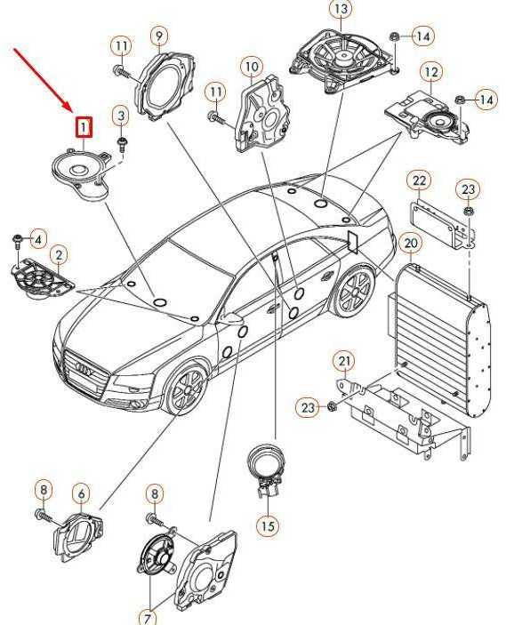 Vag Audi A4 B6 A6 C5 LOUDSPEAKER Originalus 4H0035402