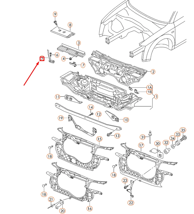 VAG AUDI A4 B7 akumuliatoriaus tvirtinimo juostelė originali 8E0803123C