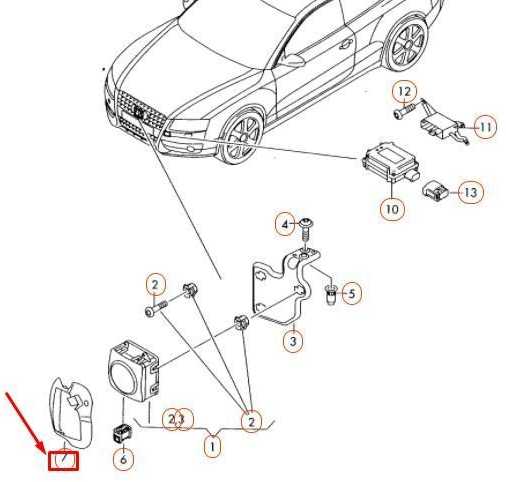 VAG AUDI A4 B8 12-16 priekinio radaro jutiklio dangtelio rėmelis originalus 8K0907299A