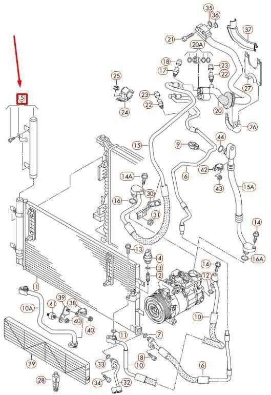 VAG AUDI A4 B8 A/C džiovintuvo įdėklas su priedų dalimis 8K0298403B NAUJAS ORIGINALUS