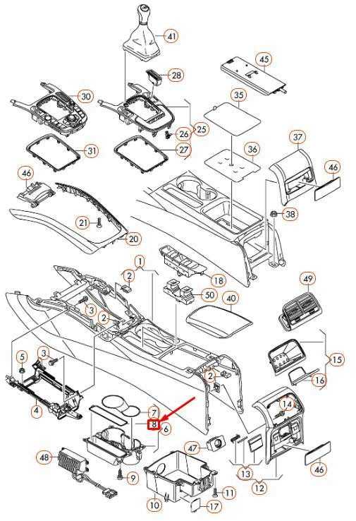 VAG Audi A4 B8 A5 8T centrinės konsolės juodas guminis įdėklas originalus 8K0863328