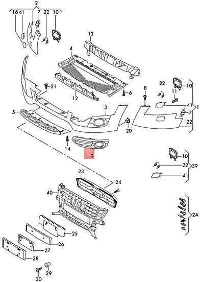 VAG AUDI A4 B8 Allroad 10-15 Bamperis O/S Dešinysis rūko žibintas grotelės originalus 8K0807682J01C