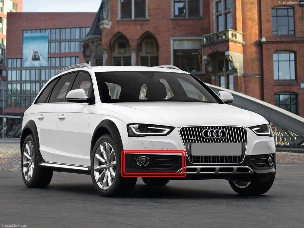 VAG AUDI A4 B8 ALLROAD 10-15 BAMPOERIO DEŠINIS RŪKO ŠVIESOS GROTELĖS ORIGINALAS 8K0807682H 01C