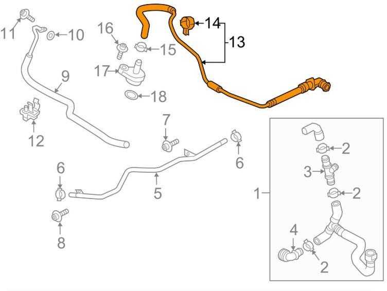 VAG AUDI A4 B8 Allroad viršutinė centrinė oro išleidimo žarnelė originali 06L121081E