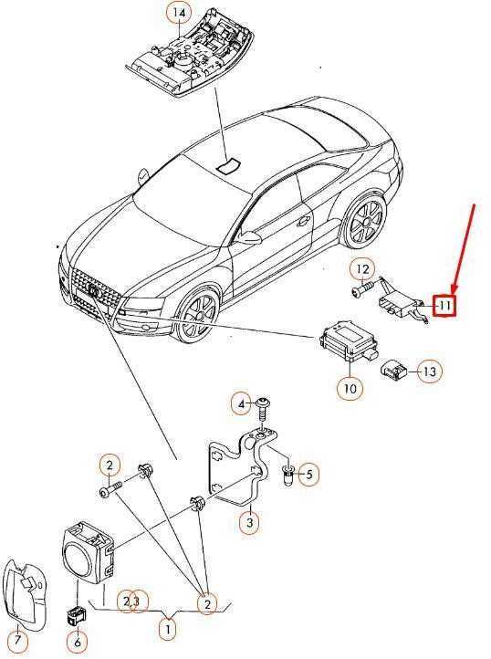 VAG AUDI A4 B8 atidarymo garažo durų valdymo bloko laikiklis originalus 8K0907179A