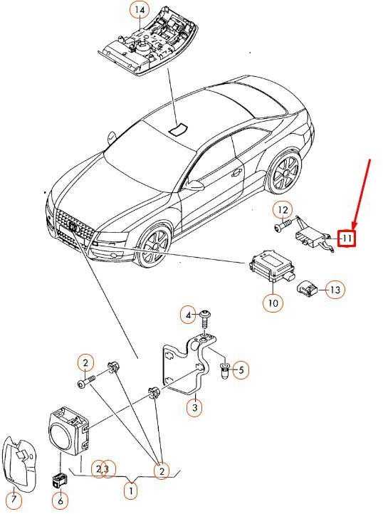 VAG AUDI A4 B8 atidarymo garažo durų valdymo bloko laikiklis originalus 8K0907179A