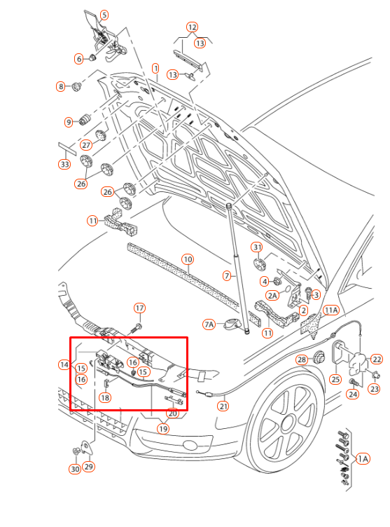 VAG AUDI A4 B8 AVANT variklio dangčio užrakto mikro jungiklio jutiklis originalus 8T0953236B
