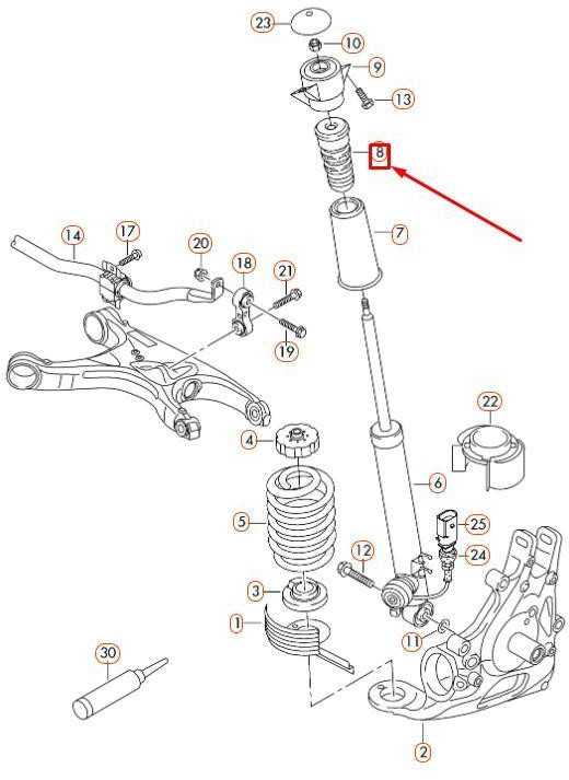 VAG AUDI A4 B8 Galiniai amortizatoriaus sustabdymo pagalvėlė 8K0512131H NAUJA ORIGINALI