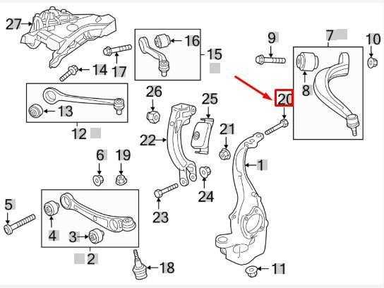 VAG AUDI A4 B8 Priekinio vairo guolio viršutinė tvirtinimo varžtas N10491802 NAUJAS ORIGINALUS