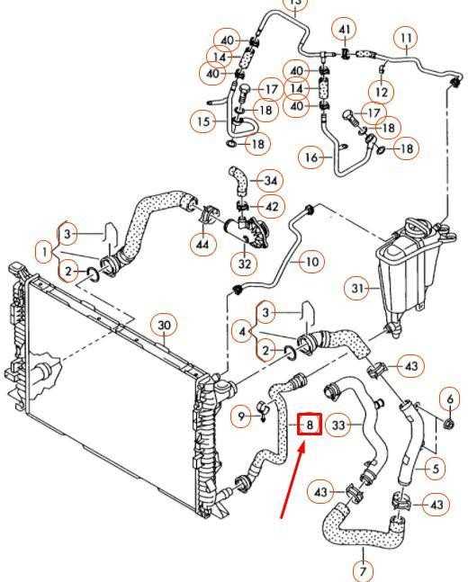 VAG AUDI A4 B8 Variklio Aušinimo Žarna 8K0121109AA NAUJA ORIGINALI