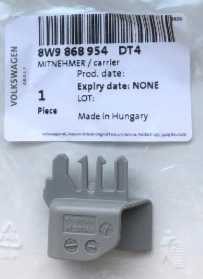 VAG "Audi A4 B9 A6 C7" ritininių žaliuzių bagažo dangtelis, sidabrinės spalvos, originalus 8W9868954EP5