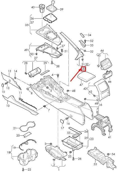 VAG AUDI A4 B9 centrinės konsolės dangčio rėmelis RHD originalus 8W2863969E1NK