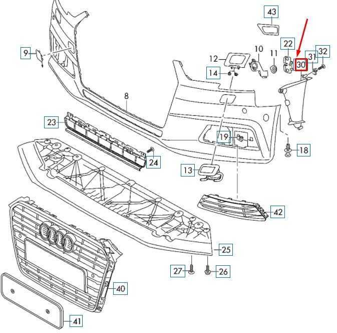 VAG Audi A4 B9 priekinis bamperis kairėje pusėje, pneumatinis įtaisas originalus 8W0121763