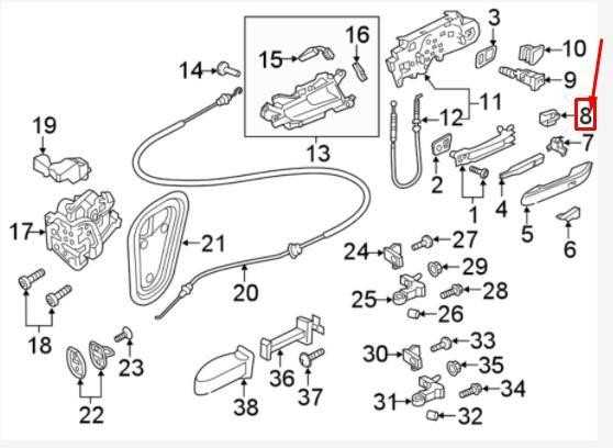 VAG AUDI A4 B9 priekinis dešinės pusės durų apšvietimas originalus 8W0947134