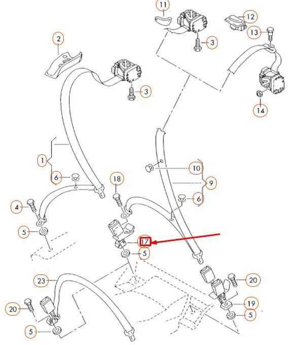 VAG AUDI A4 juodos spalvos diržo fiksatorius originalus 8K0857740AC01C
