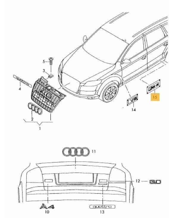 VAG AUDI A4 S4 05-08 A5 S5 12-16 Sparnas DTM Įrašo logotipas Emblema Originali 8E0853601A