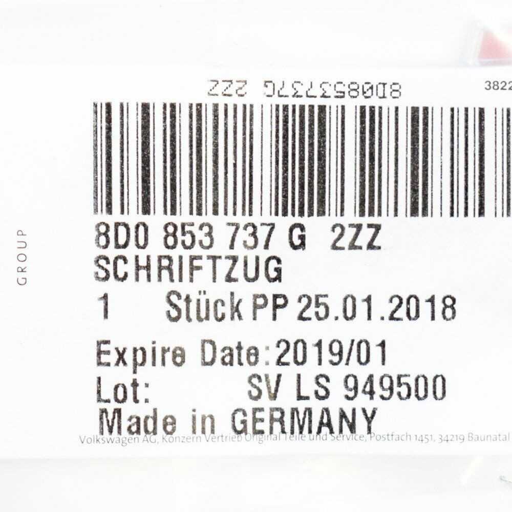 VAG AUDI A4 S4 B8 bagažinės dangtis S4 2015 emblema originali 8D0853737G2ZZ