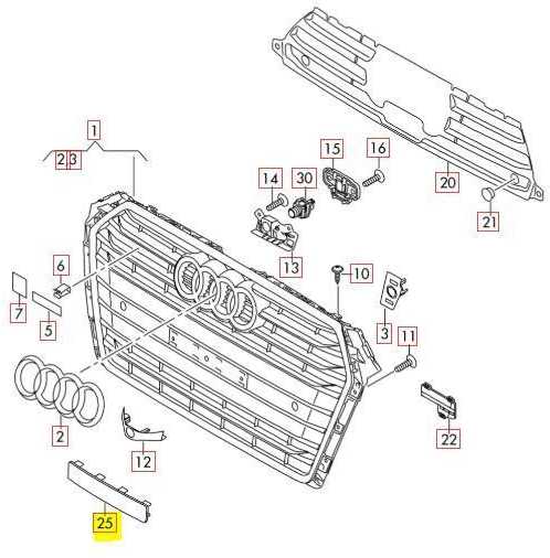 VAG Audi A4 S4 Priekinio valstybinio numerio ženklo laikiklis originalus 8W0807287ARP5
