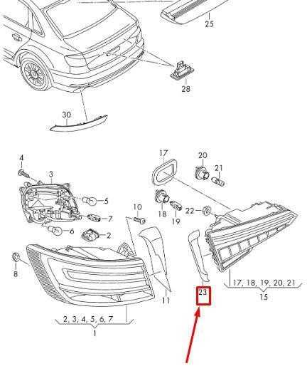 VAG AUDI A4 universalas S4 8W2 8W5 galinio žibinto galinio žibinto apdaila dešinė originali 8W5945256