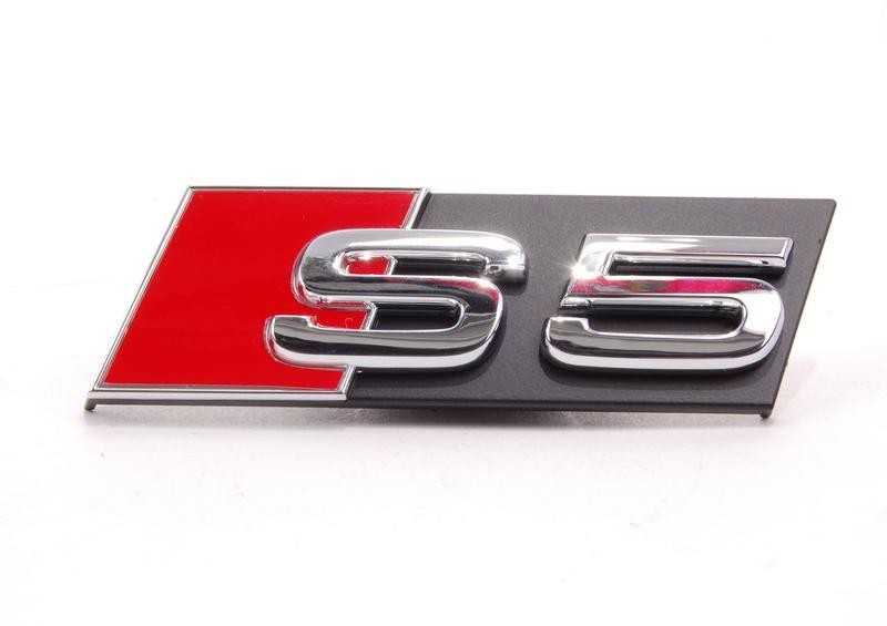 VAG Audi A5 2008-2016 Priekinės grotelės S5 logotipo užrašas originalios 8T0853736