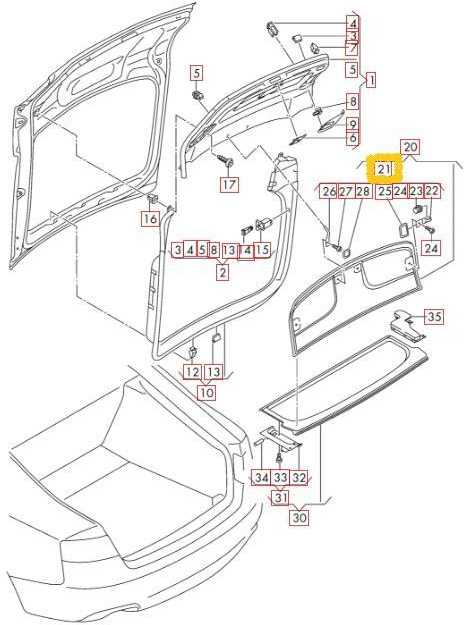 VAG Audi A5 8T bagažinės lentynos remonto rinkinys Lentynos dangčio kepurė originali 8T8898083