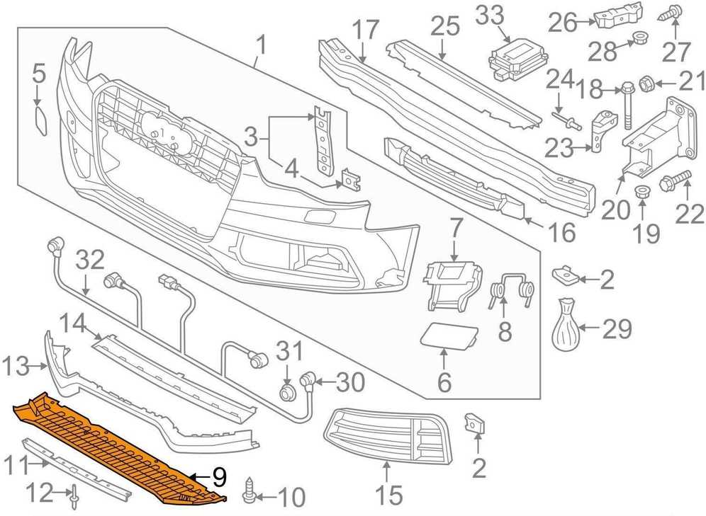 VAG Audi A5 8T Priekinis Bamperio Deflektorius 8T0807611B ORIGINALUS NAUJAS