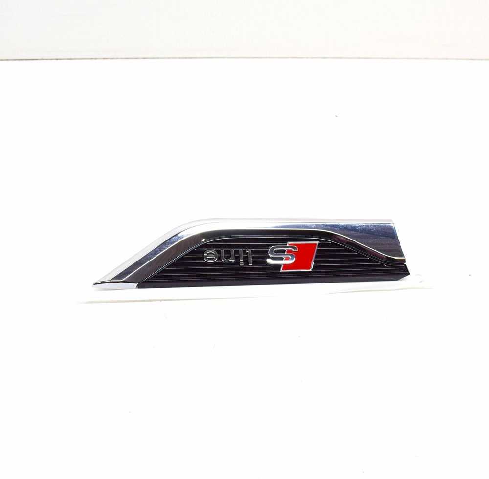 VAG AUDI A5 8W6 S-Line priekinio dešiniojo sparno emblema originali 8W6853602BPUZ
