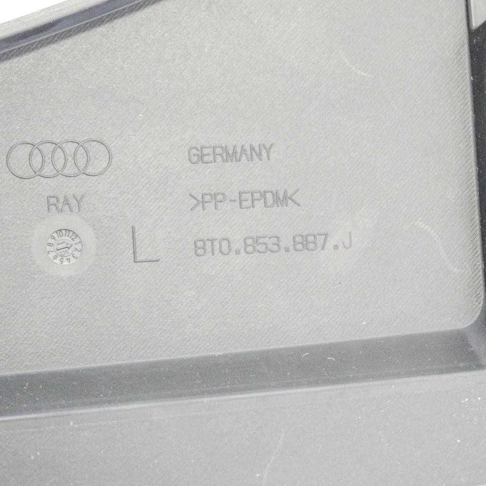 VAG Audi A5 RS5 priekinis kairės pusės purkštuko skydelis-poileris Originalus 8T0853887J