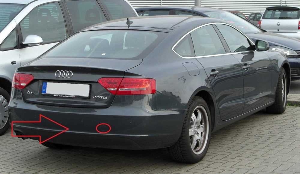 VAG Audi A5 S5 08-11 Galinio bamperio vilkimo kablio ausies dangtelis originalus 8T0807441GRU