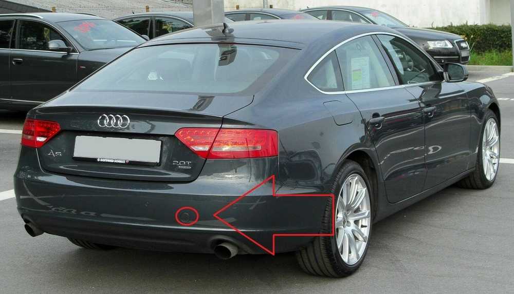 VAG Audi A5 S5 08-11 Galinio bamperio vilkimo kablio ausies dangtelis originalus 8T0807441GRU