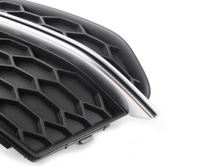 VAG AUDI A5 S5 13-15 priekinio bamperio rūko žibinto grotelės kairės pusės originalios 8T0807681M01C