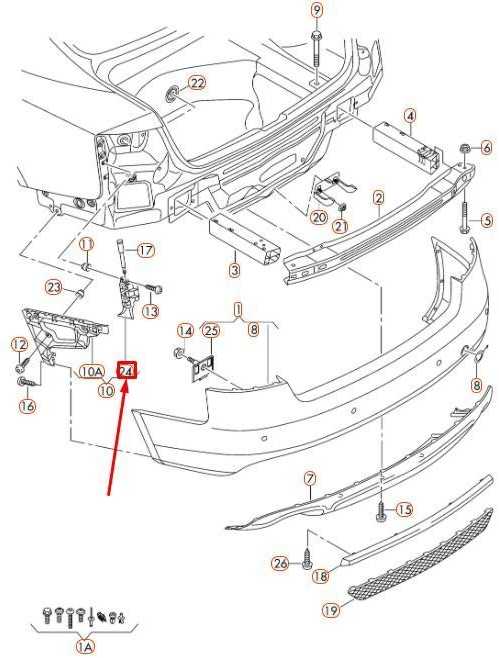 VAG AUDI A5 Sportback 8T8 Galinis Bamperis Kairysis Viršutinis Laikiklis 8T8807889 NAUJAS ORIGINALUS