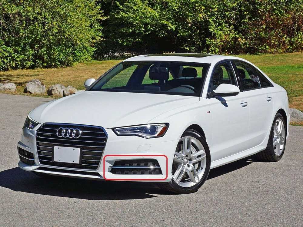 VAG Audi A6 2015-18 S-Line priekinio bamperio šoninės grotelės kairėje pusėje su liejimo detalėmis Originalus 4G0807647B9B9