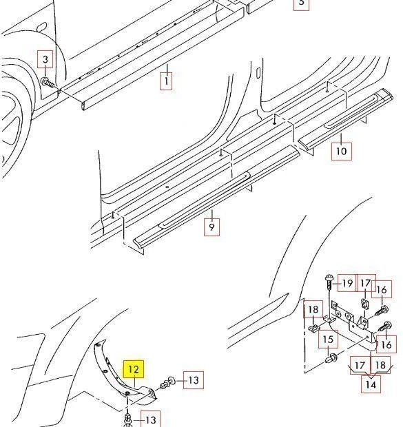 VAG AUDI A6 4F C6 2005 2011 2011 m. priekinis kairysis rato spoileris originalus 4F0853887A