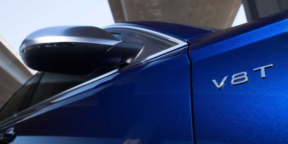 VAG AUDI A6 A7 A7 A8 Chrome V8T šoninė emblema originali 4H08536012ZZ