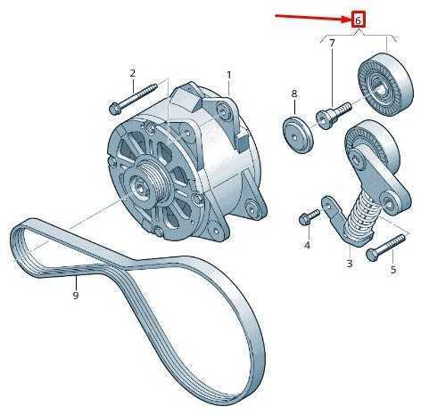 VAG Išeiginis Skriemulys Su Varžtu Audi A6 A7 A8 2011-2017 Originalus 079903389D